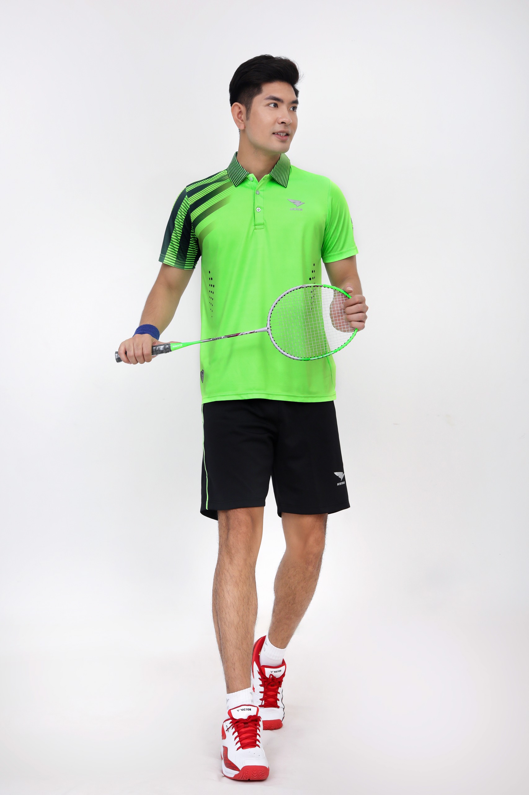 Áo bóng chuyền, cầu lông Hiwing W3 Nam màu Xanh Chuối